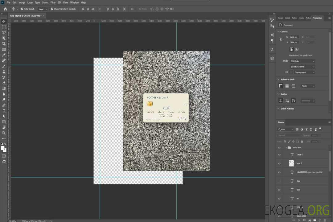 Photolook de la carte visa USA Comerica Bank avant template Photolook de la carte visa USA Comerica Bank avant template